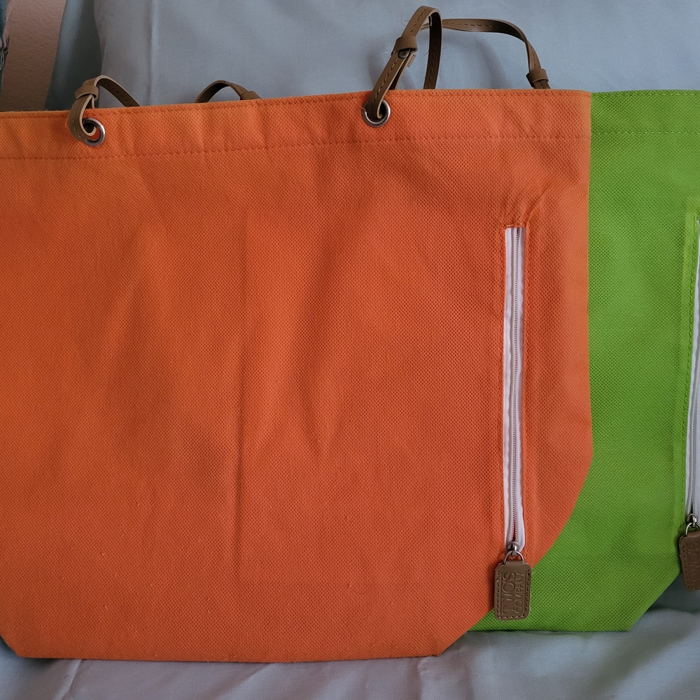Green and Orange Tote Bag - Picture 3 of 4